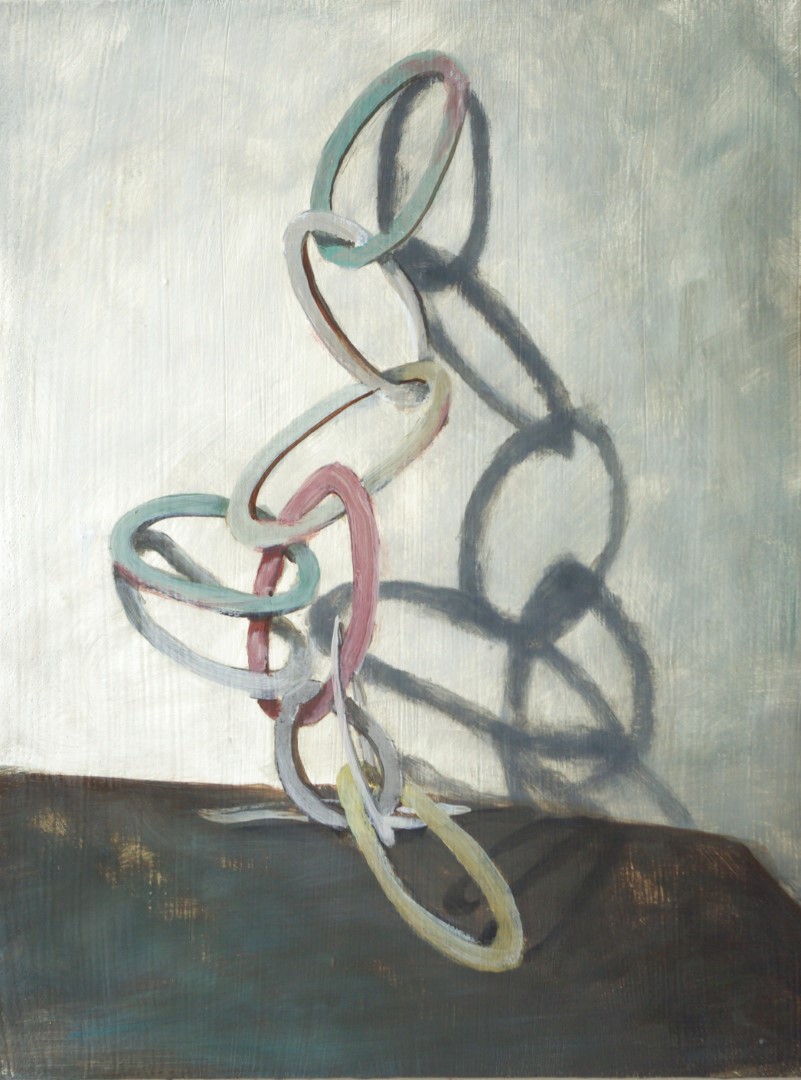 Rubiks Rings (2014), 40 x 30 cm, oil on panel (private collection)